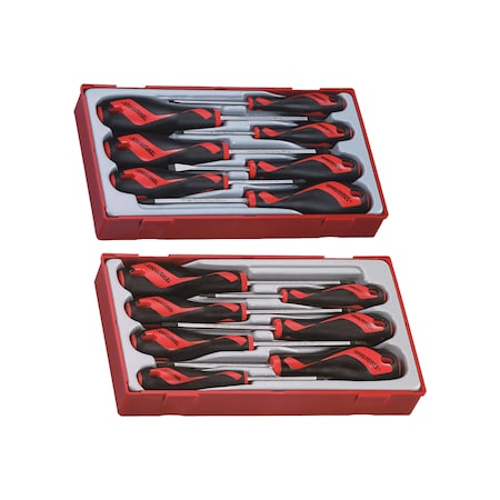 Teng Tools 14 Piece Flat, PH, PZ and TX Type Screwdriver Set TT917N-KIT1